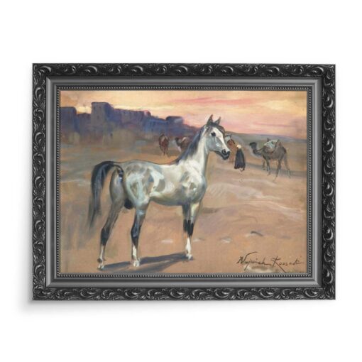 Wojciech Kossak Scena arabska 70x50 wydruk na płótnie CANVAS