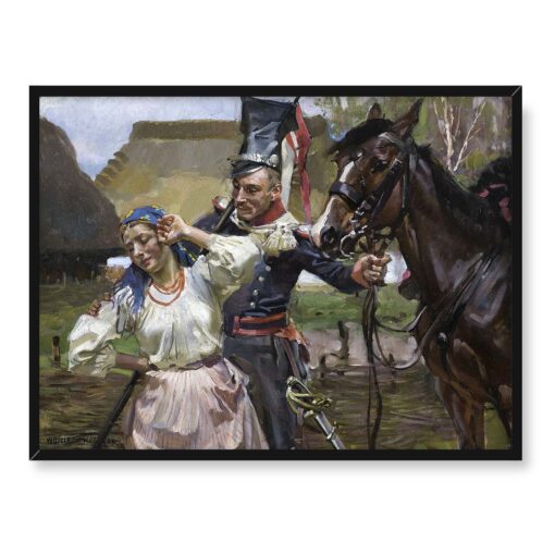 Wojciech Kossak Żegnaj mi 40x30 w RAMIE