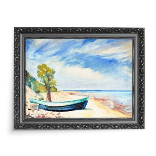Wojciech Weiss Plaża w Jastrzębiej Górze 70x50 wydruk na płótnie CANVAS