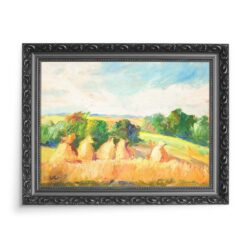 Wojciech Weiss Stogi siana na polu 70x50 wydruk na płótnie CANVAS