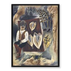 Yasuo Kuniyoshi Al Perkins suszący ryby 30x40