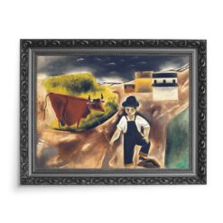 Yasuo Kuniyoshi Chłopiec z krową 70x50 wydruk na płótnie CANVAS