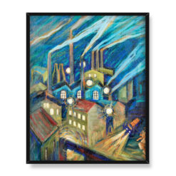 Agnes Cleve-Jonand Nocny Sztokholm 40×50