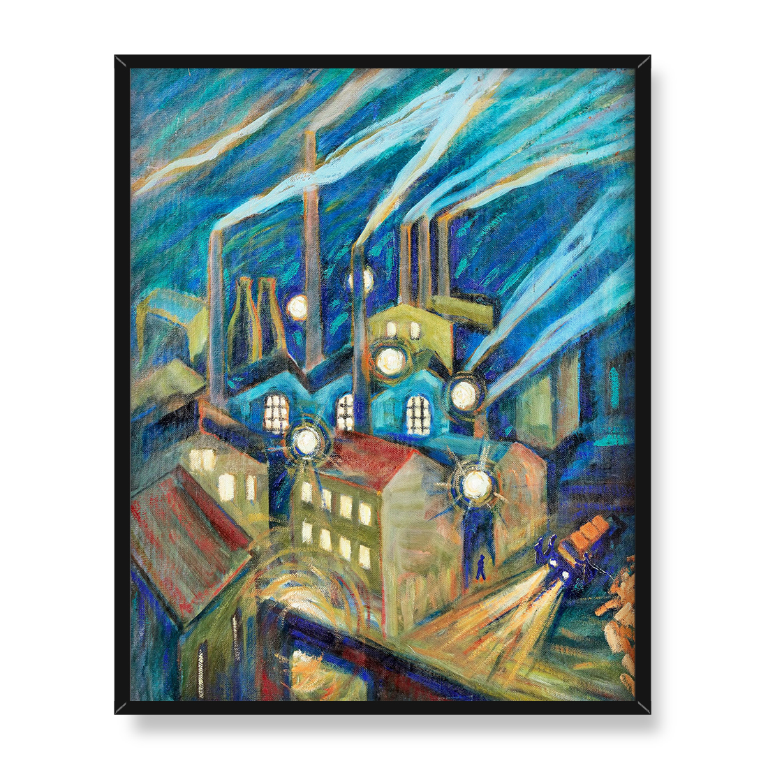 Agnes Cleve-Jonand Nocny Sztokholm 40x50