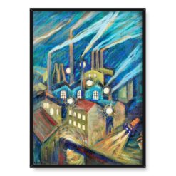 Agnes Cleve-Jonand Nocny Sztokholm 50×70