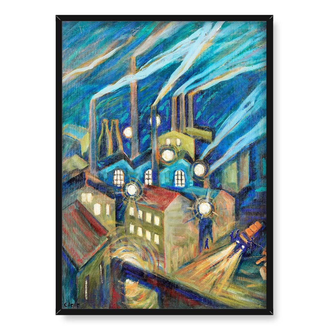 Agnes Cleve-Jonand Nocny Sztokholm 50x70