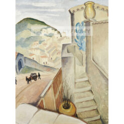 Agnes Cleve-Jonand Południowofrancuski pejzaż Cagnes — produkt cyfrowy do pobrania