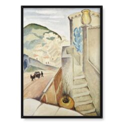 Agnes Cleve-Jonand Południowofrancuski pejzaż Cagnes 50×70