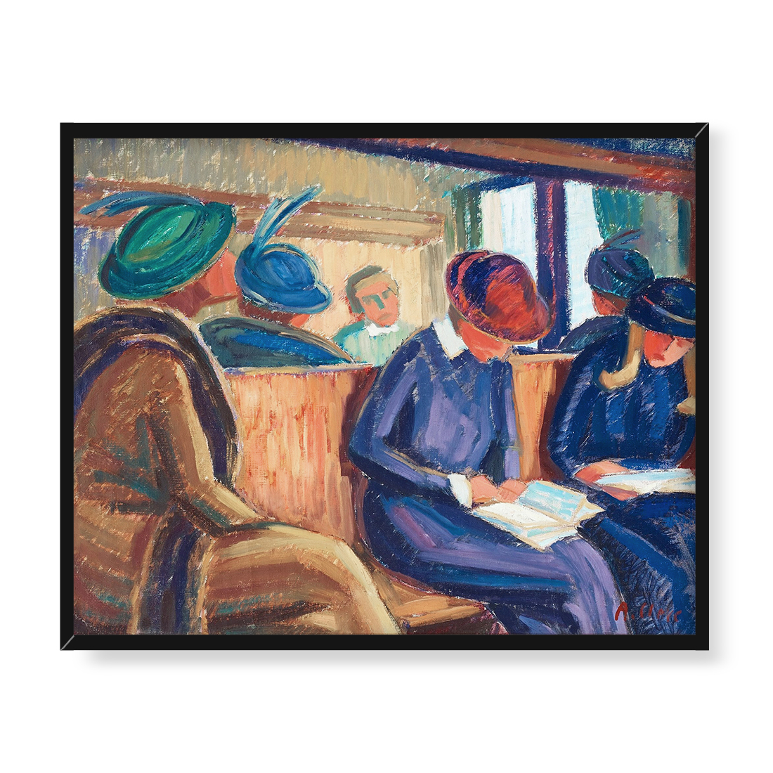 Agnes Cleve-Jonand Przedział kolejowy 50x40