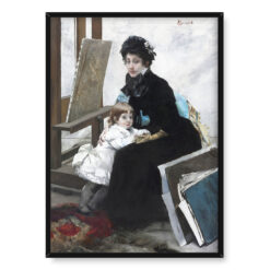 Albert Besnard Madeleine Lerolle i jej córka Yvonne 50×70