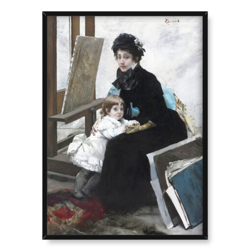 Albert Besnard Madeleine Lerolle i jej córka Yvonne 50x70