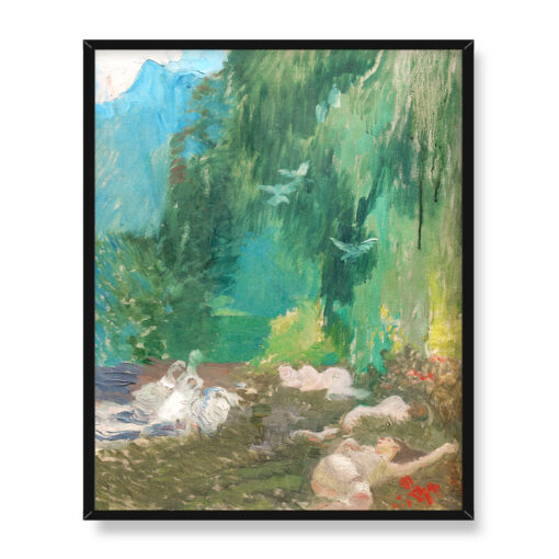 Albert Besnard Siesta 40x50 w RAMIE