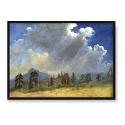 Albert Bierstadt Jodły i chmury burzowe 70×50
