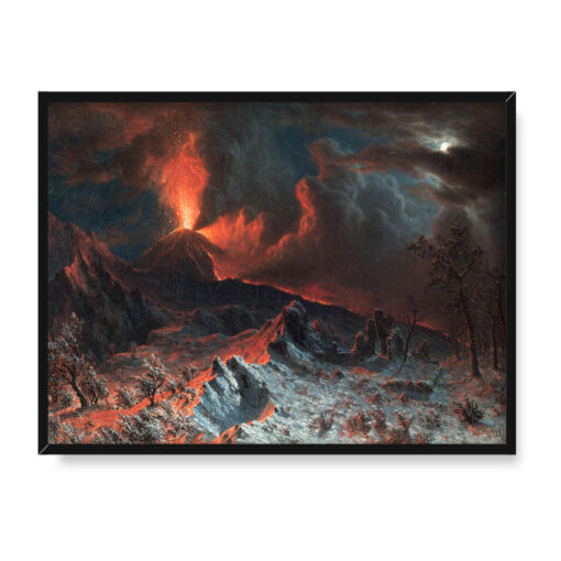 Albert Bierstadt Wezuwiusz o północy 40x30 w RAMIE