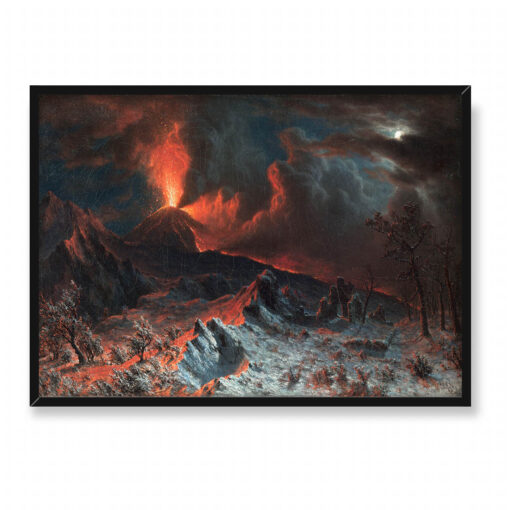 Albert Bierstadt Wezuwiusz o północy 70x50