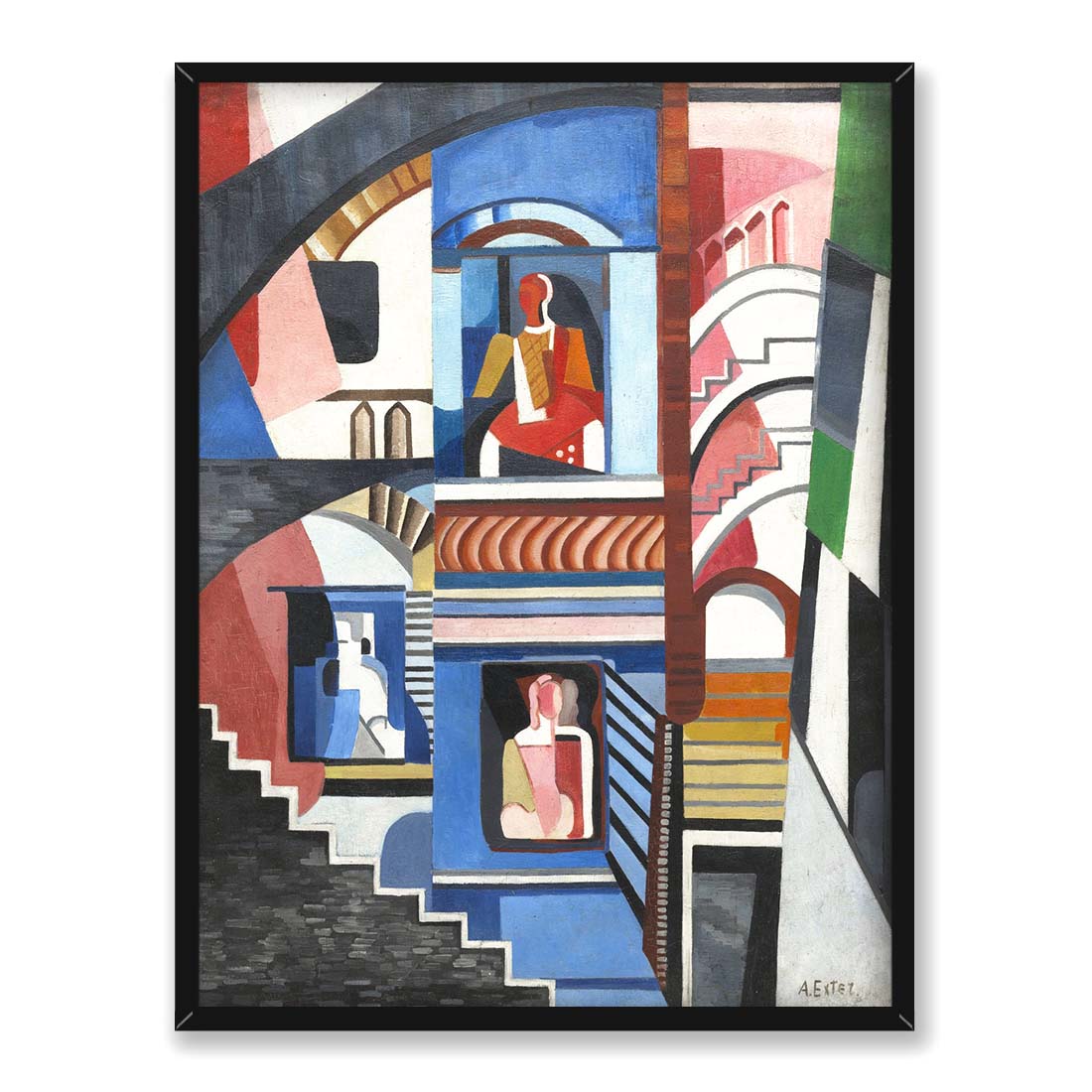 Aleksandra Ekster Kompozycja teatralna 30x40 w RAMIE