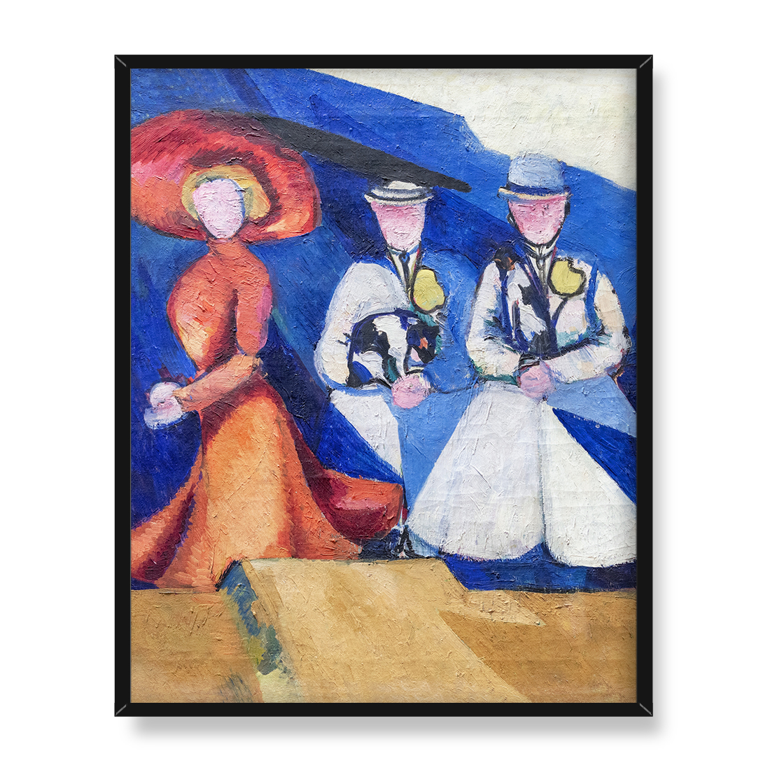 Aleksandra Ekster Trzy postacie kobiece 40x50 w RAMIE