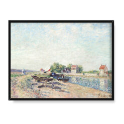 Alfred Sisley Kanał Loing w Saint-Mammes 40×30