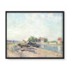 Alfred Sisley Kanał Loing w Saint-Mammes 50×40