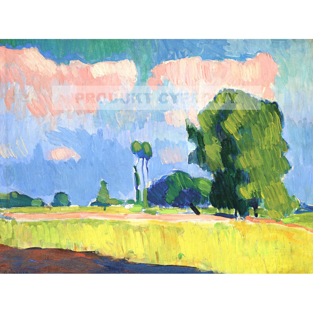 Andre Derain Krajobraz w okolicy Chatou — produkt cyfrowy do pobrania