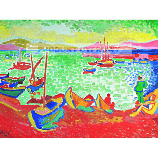 Andre Derain Łodzie w zatoce Collioure — produkt cyfrowy do pobrania