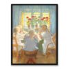 Anna Ancher Małe dziewczynki na przyjęciu herbacianym 30×40 w RAMIE