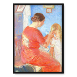 Anna Ancher Mama zaplata włosy dziecka 50×70