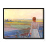 Anna Ancher Młoda dziewczyna przy płocie 40×30 w RAMIE