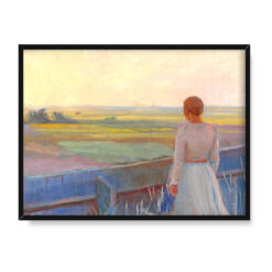 Anna Ancher Młoda dziewczyna przy płocie 40×30