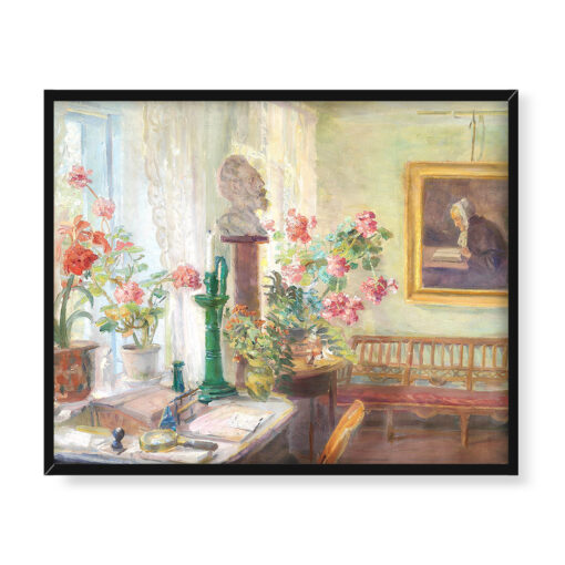 Anna Ancher Narożnik we wnętrzu salonu 50x40 w RAMIE