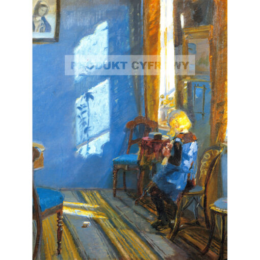 Anna Ancher Słońce w niebieskim pokoju — produkt cyfrowy do pobrania
