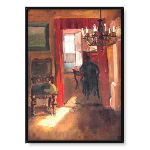Anna Ancher Wnętrze Skagen z paskiem słonecznym na podłodze 50x70