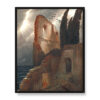 Arnold Bocklin Ruiny nad morzem 40×50 w RAMIE