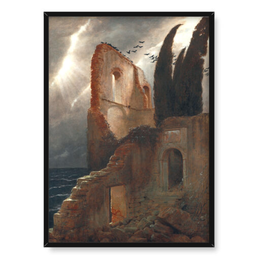 Arnold Bocklin Ruiny nad morzem 50x70