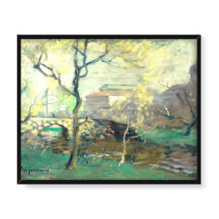 Arthur Clifton Goodwin Widok na Boston Fens Fogg 50×40