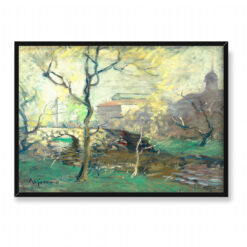 Arthur Clifton Goodwin Widok na Boston Fens Fogg 70×50