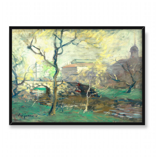 Arthur Clifton Goodwin Widok na Boston Fens Fogg 70x50