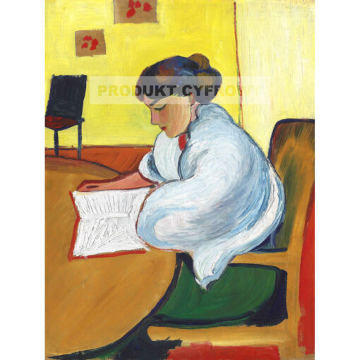 August Macke Czytająca dziewczyna work — produkt cyfrowy do pobrania