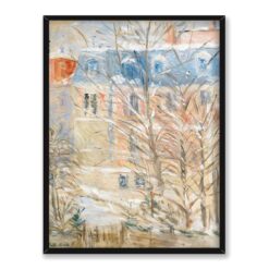 Berthe Morisot Domy pod śniegiem 30×40