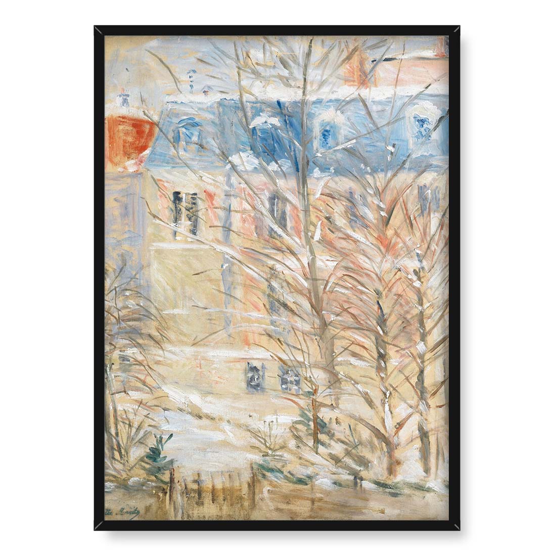 Berthe Morisot Domy pod śniegiem 50x70