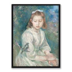 Berthe Morisot Dziewczynka z ptakiem 30×40