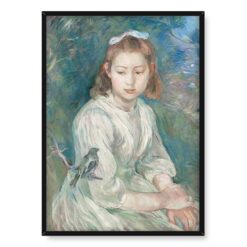 Berthe Morisot Dziewczynka z ptakiem 50×70