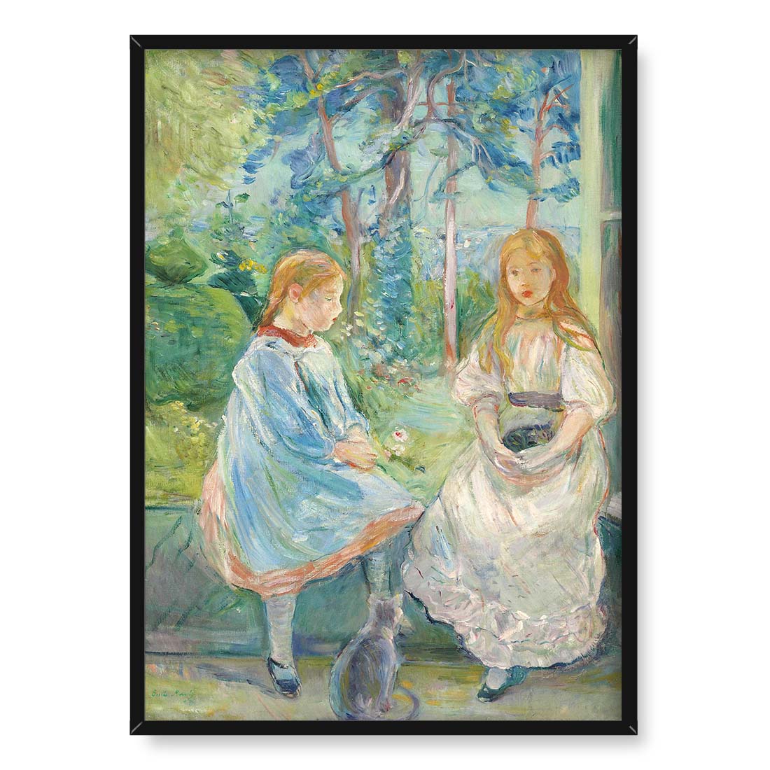 Berthe Morisot Dziewczynki w oknie 50x70