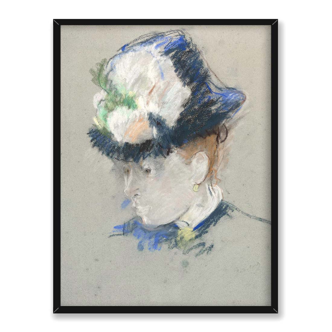 Berthe Morisot Głowa Angielki 30x40 w RAMIE