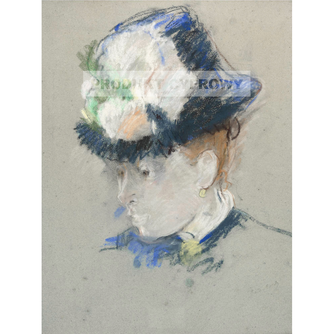 Berthe Morisot Głowa Angielki — produkt cyfrowy do pobrania