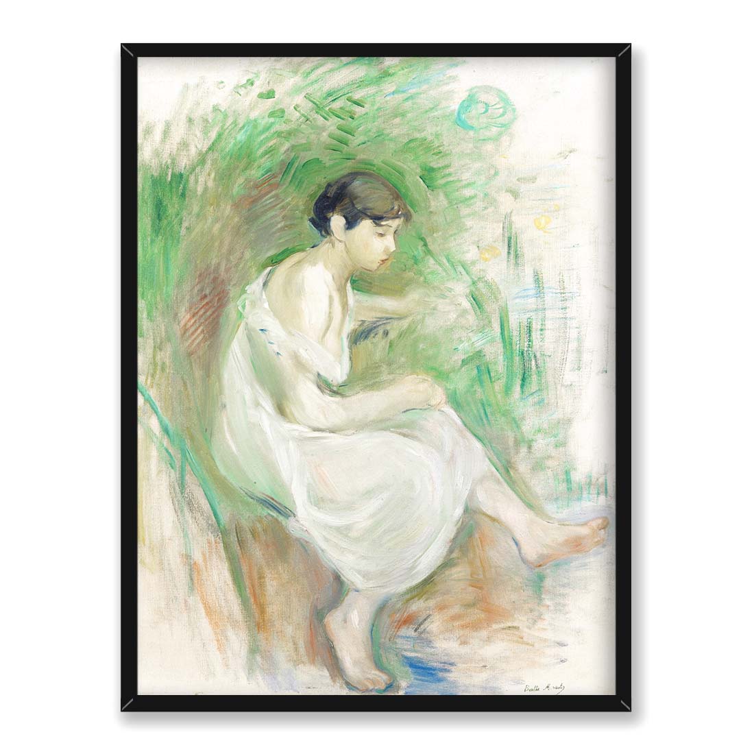 Berthe Morisot Kąpiąca się w koszuli 30x40 w RAMIE