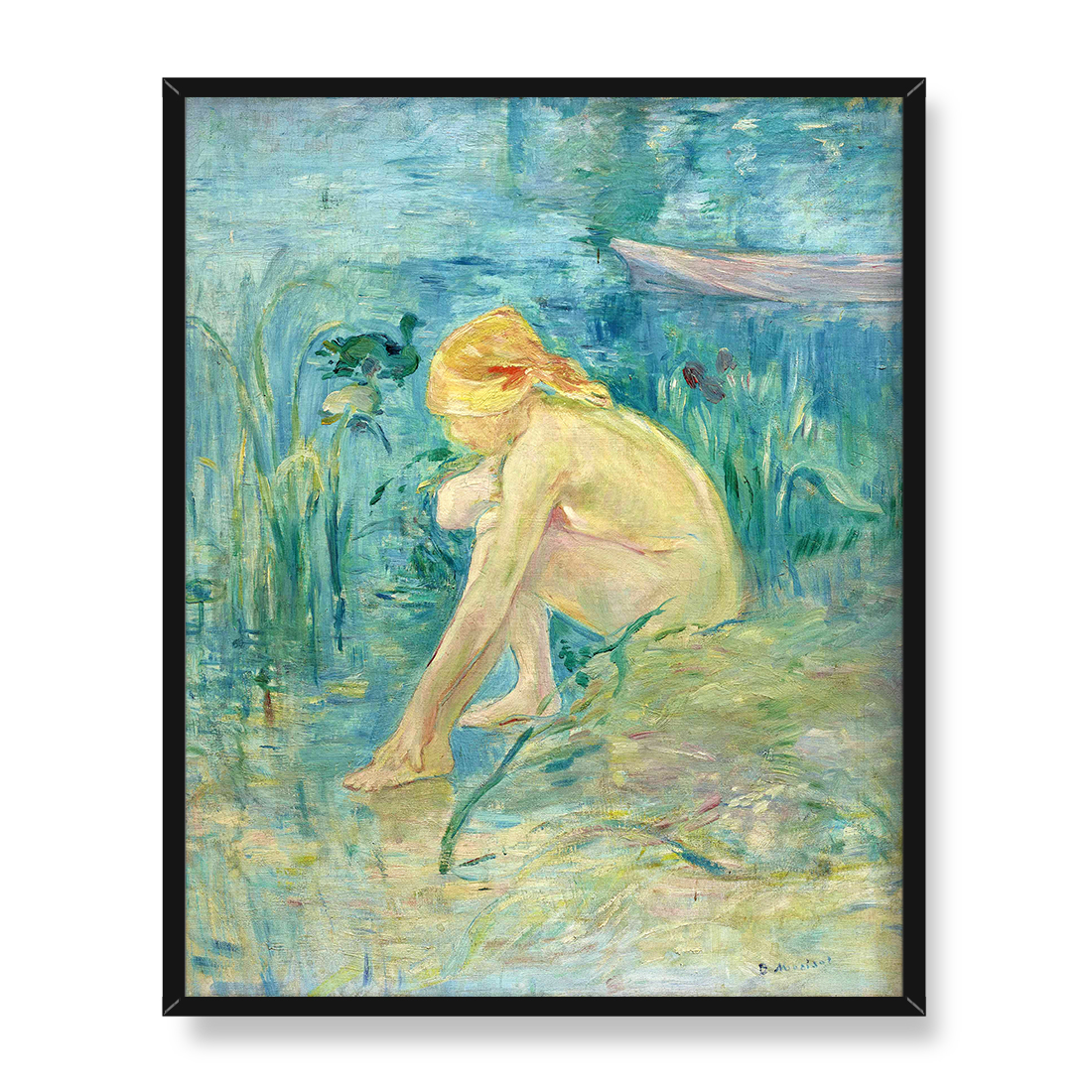 Berthe Morisot Kąpiąca się w koszuli 40x50 w RAMIE