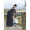 Berthe Morisot Kobieta i dziecko na balkonie — produkt cyfrowy do pobrania