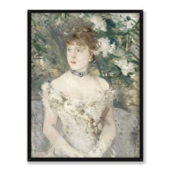Berthe Morisot Młoda dziewczyna w sukni balowej 30×40