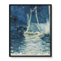 Berthe Morisot Oświetlona łódź 40×50